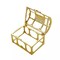 24 Clear Gold 2.5" tall Mini Treasure Chests Favor Boxes Wedding Party Supplies